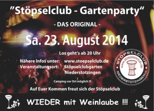 Flyer Gartenparty